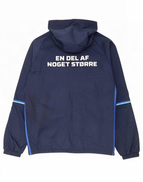 Adidas Mens Graphic Hooded Tracksuit Top Jacket Médio Azul Marinho Poliéster