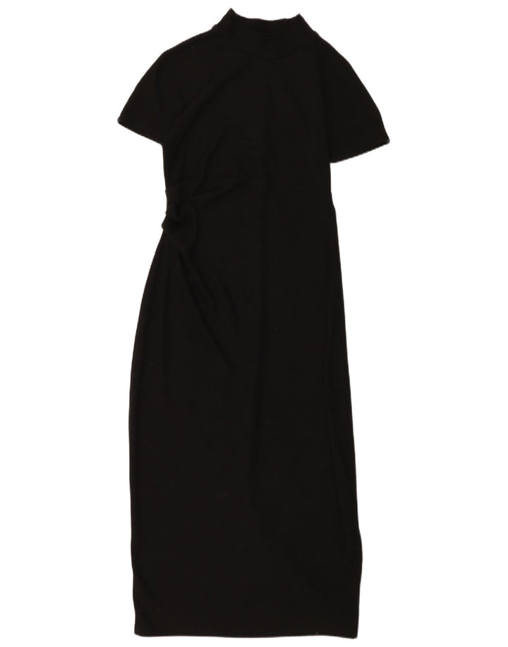 Vestido maxi feminino Zara Reino Unido 14 grande preto