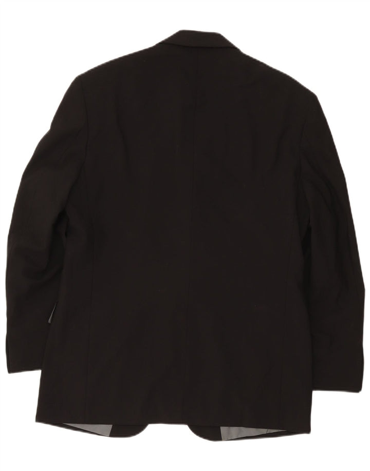 Jaqueta blazer masculina Marks & Spencer curta de 3 botões Reino Unido 38 médio preto