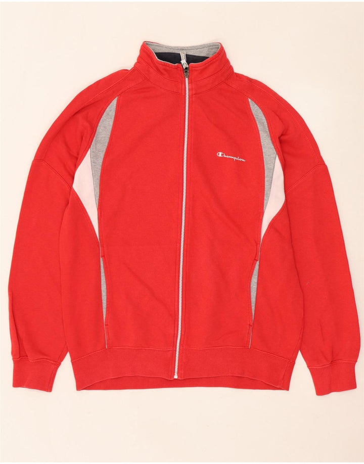 CHAMPION Mens Treino Top Jaqueta XL Vermelho Colorblock