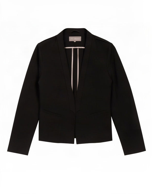Jaqueta Blazer Feminina Marks & Spencer Reino Unido 14 Poliéster Preto Médio