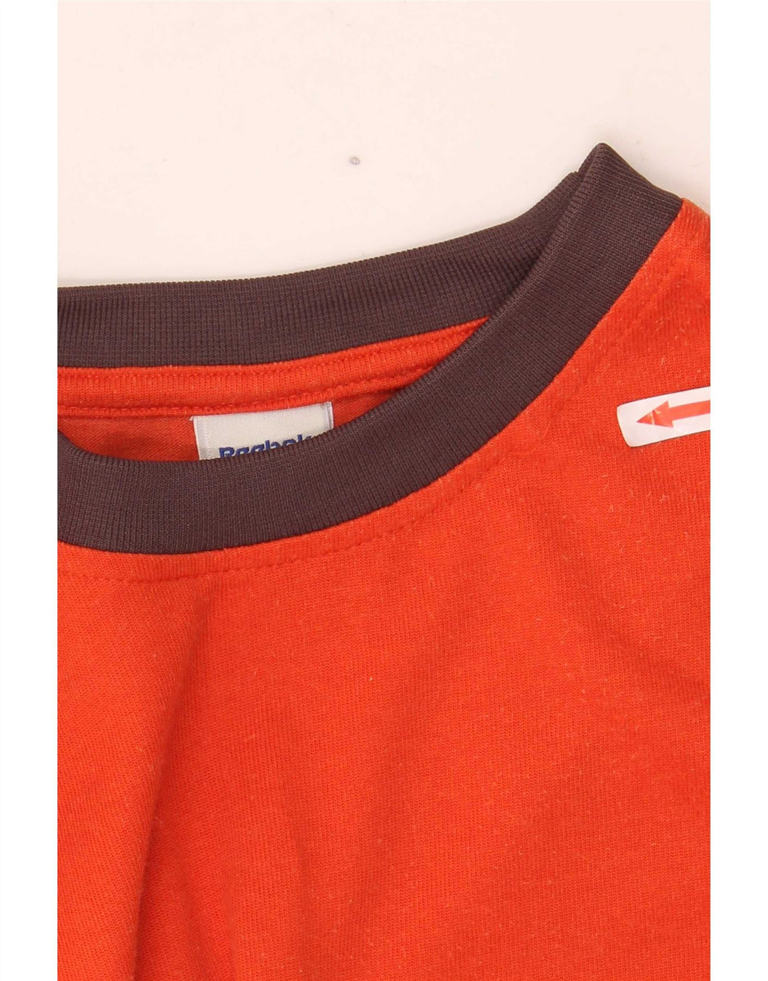 Camiseta masculina Reebok Top grande algodão laranja