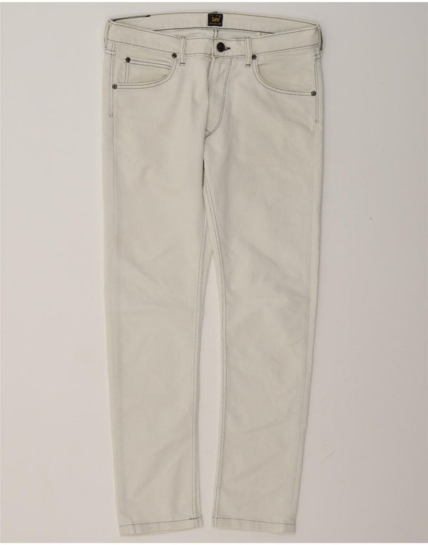 Lee Mens Jeans Slim W32 L29 Branco