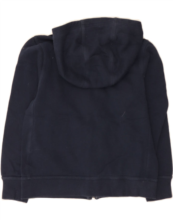 NIKE Boys Zip Hoodie Sweater 8-9 Years Small Navy Blue Cotton Vintage Nike and Second-Hand Nike from Messina Hembry 