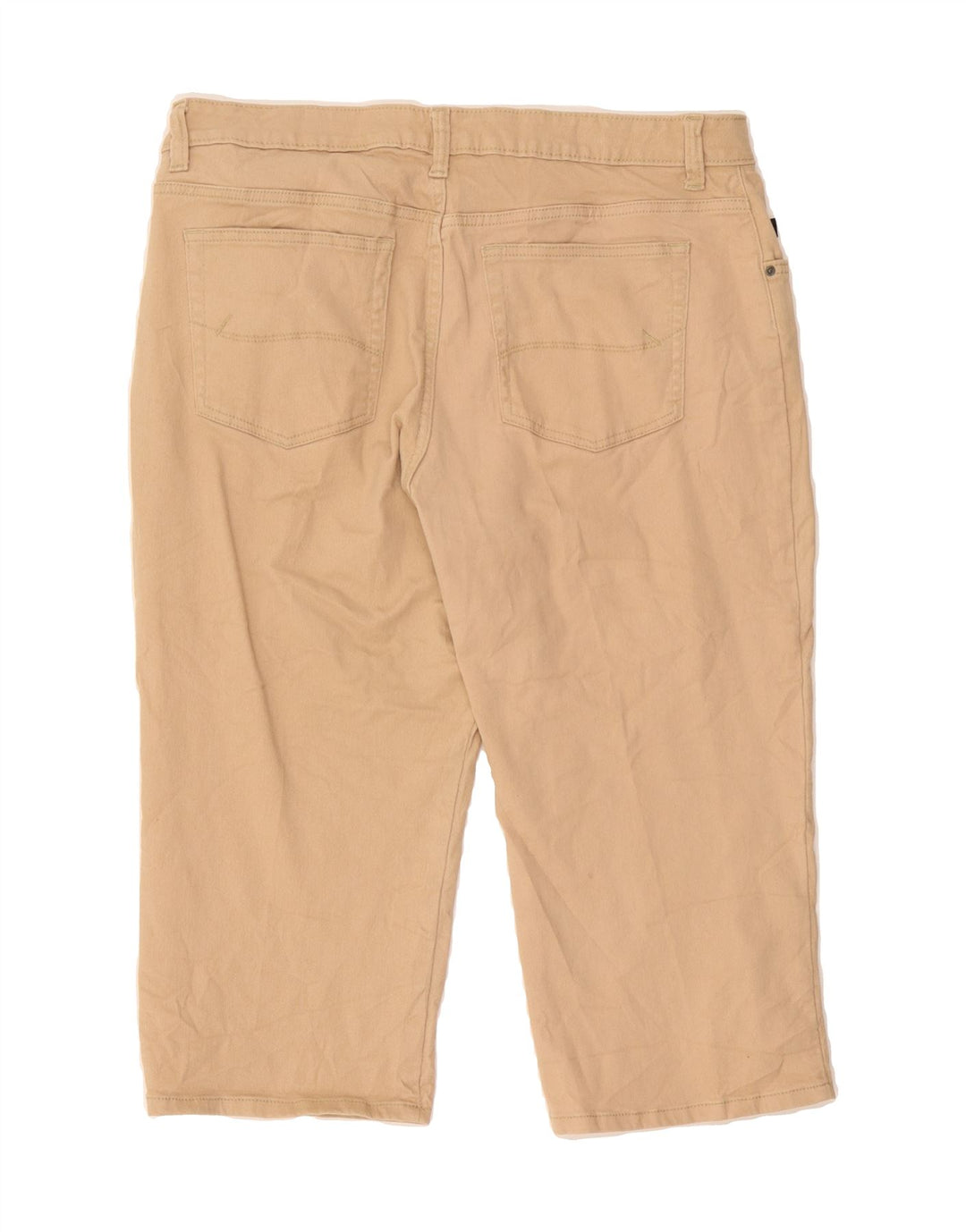 LEE Womens Straight Capri Trousers US 16 2XL W38 L19 Beige Cotton Vintage Lee and Second-Hand Lee from Messina Hembry 