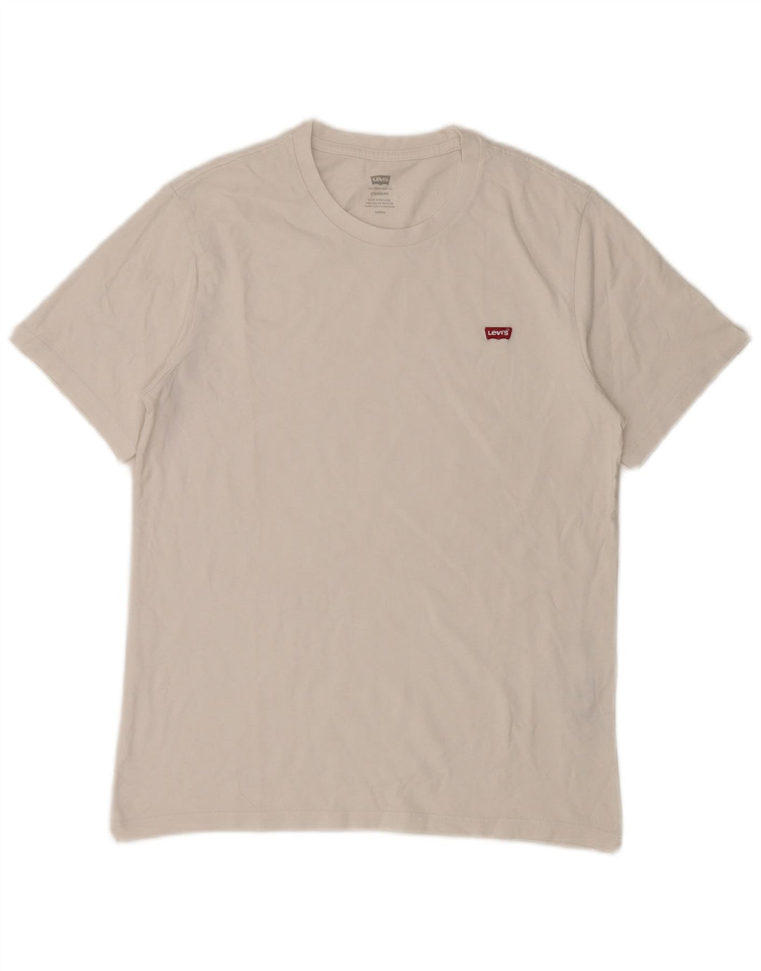 Camiseta masculina padrão LEVI'S top pequeno algodão branco