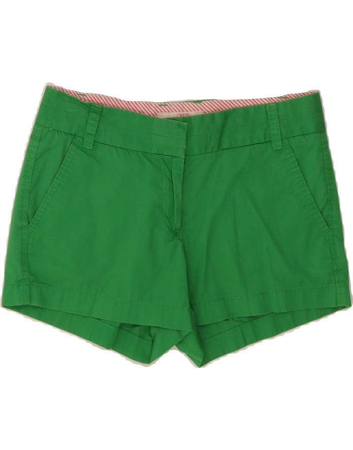 J. CREW Womens Chino Shorts US 2 XS W28  Green Cotton Vintage J. Crew and Second-Hand J. Crew from Messina Hembry 