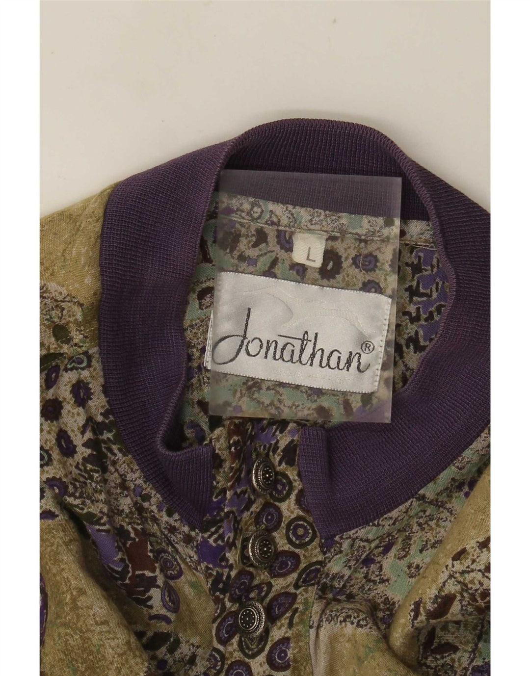 Pulôver masculino vintage Camisa grande patchwork multicolorido
