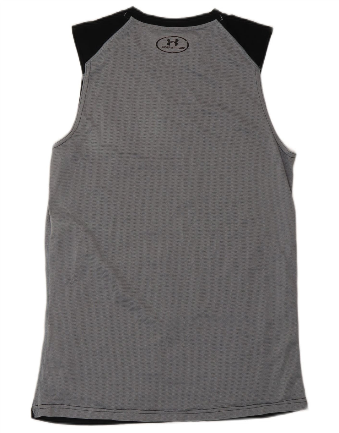 Under Armour Mens Heat Gear Vest Top Pequeno Poliéster Preto Colorblock