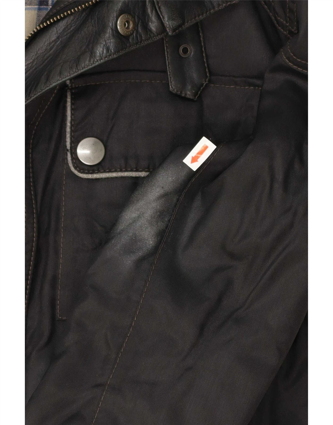 Jaqueta masculina Belstaff Graphic Racer UK 38 médio preto nylon