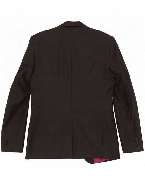 Jaqueta Blazer masculina de 1 botão Marks & Spencer Reino Unido 36 Poliéster preto pequeno