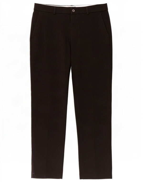 Calça feminina reta casual Marks & Spencer UK 16 grande W36 L30 preta