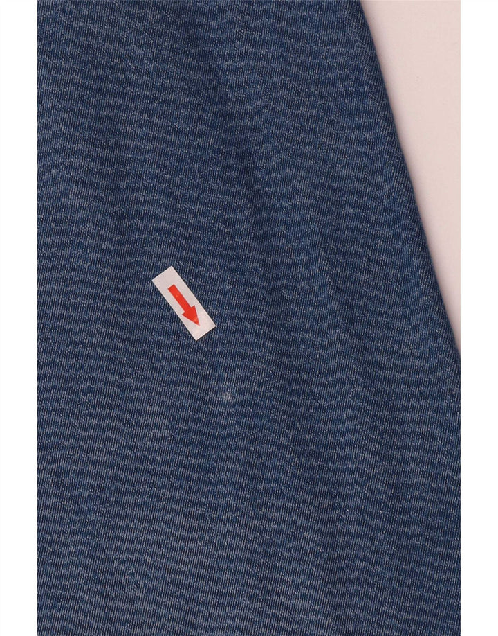 Lee Womens Crop Wide Leg Jeans W29 L26 Azul Algodão