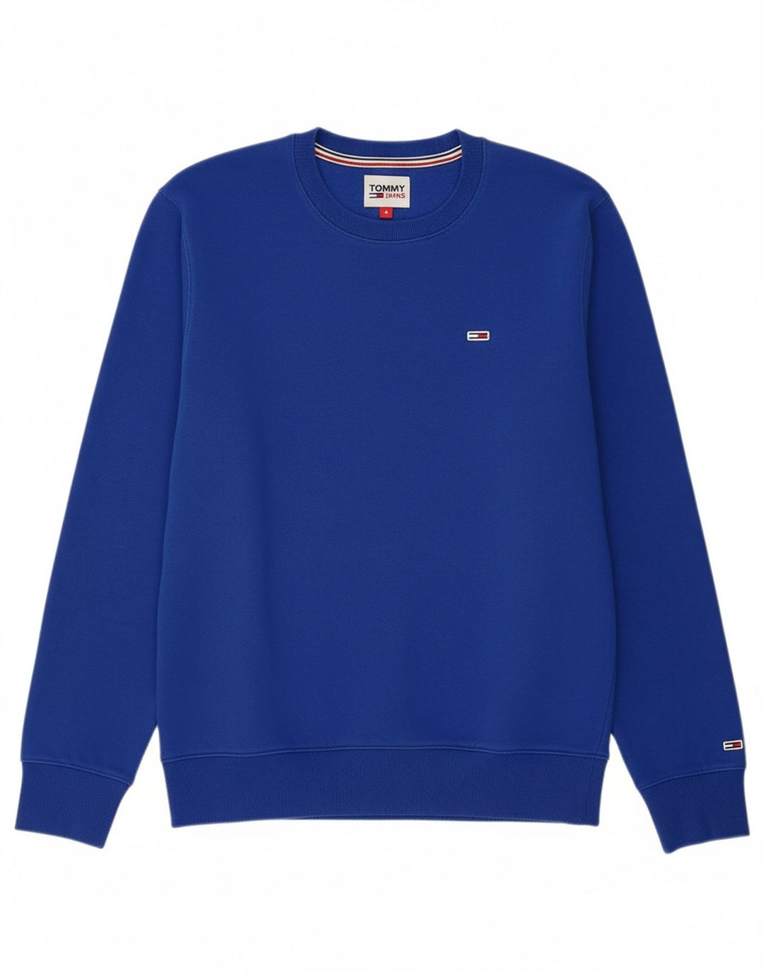 TOMMY HILFIGER Suéter masculino com capuz pequeno azul algodão