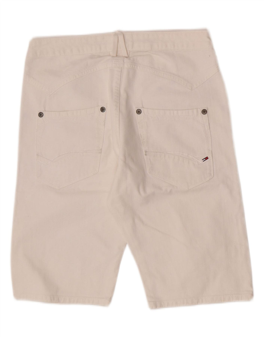 Shorts jeans masculino Tommy Hilfiger W32 médio algodão branco