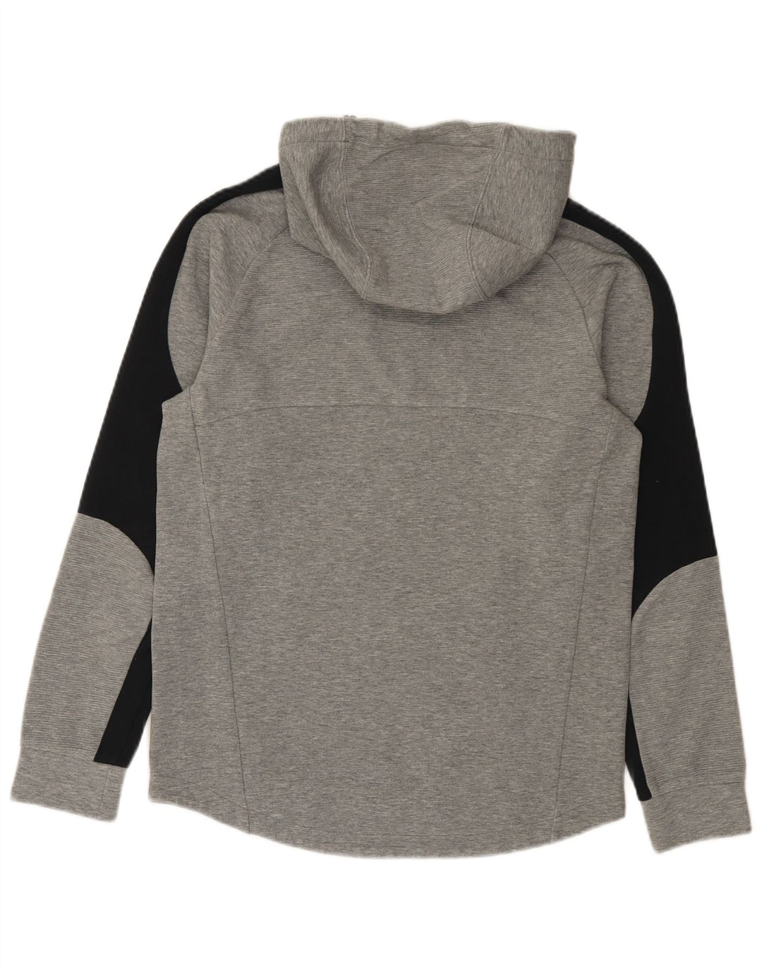 Puma masculino moletom com capuz pequeno cinza colorblock algodão
