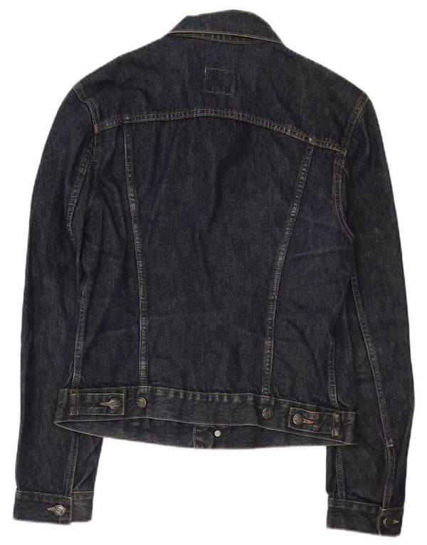 Jaqueta jeans feminina Gas UK 16 grande algodão azul marinho