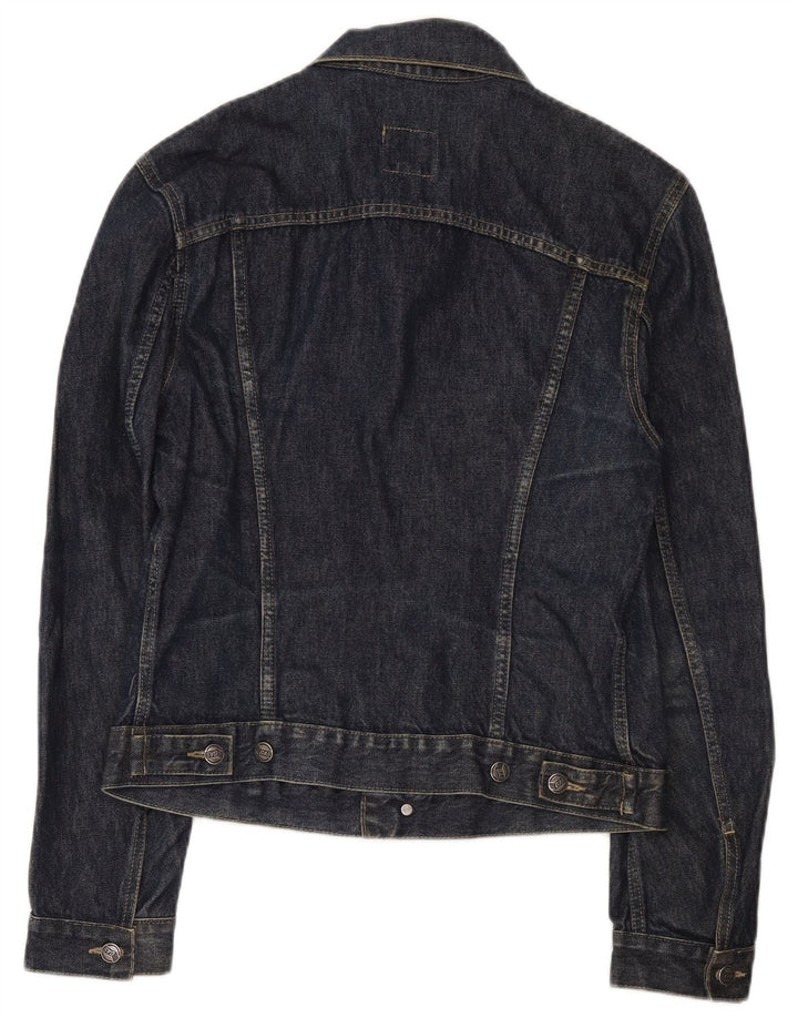 Jaqueta jeans feminina Gas UK 16 grande algodão azul marinho