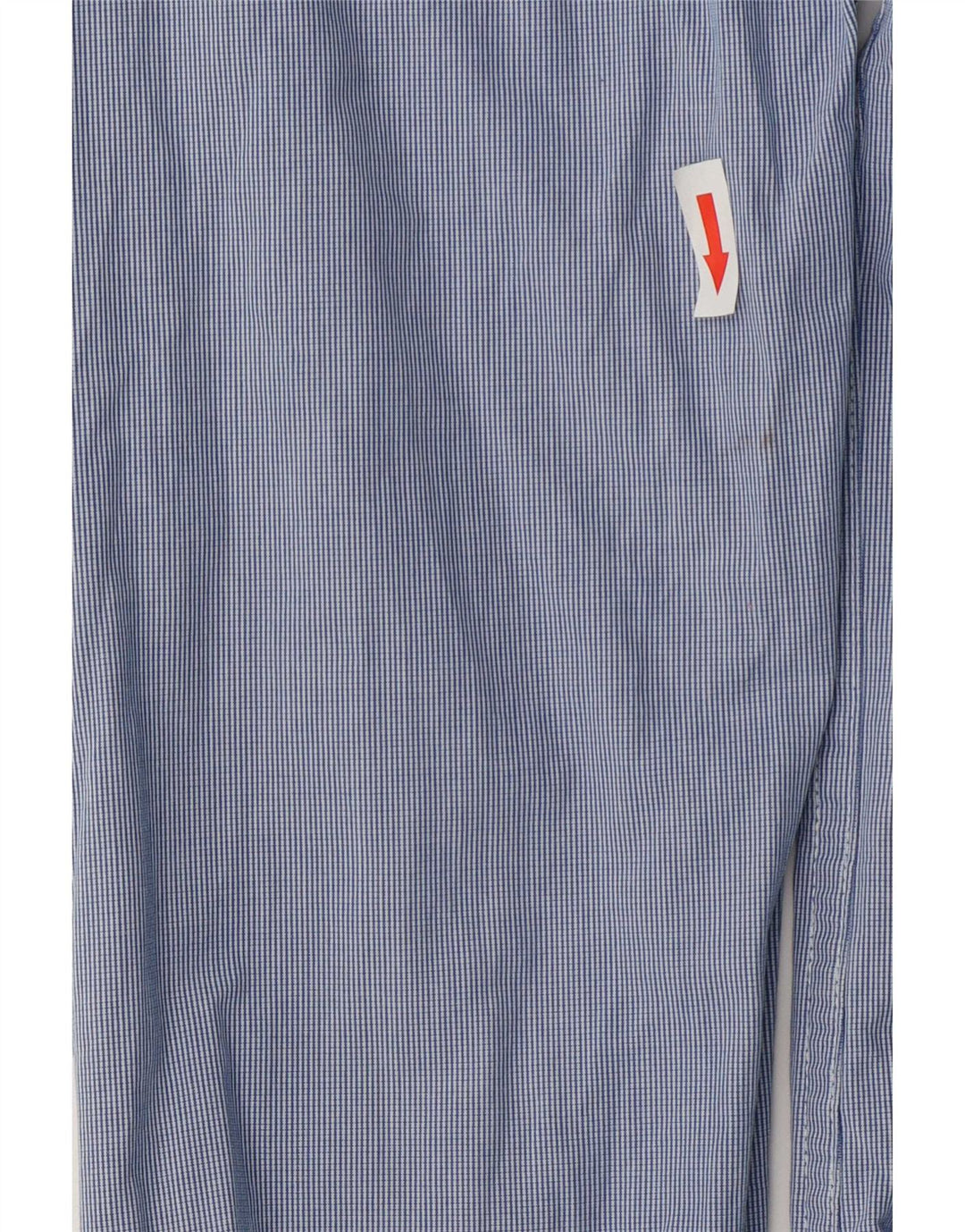 Camisa masculina Superdry algodão xadrez azul médio