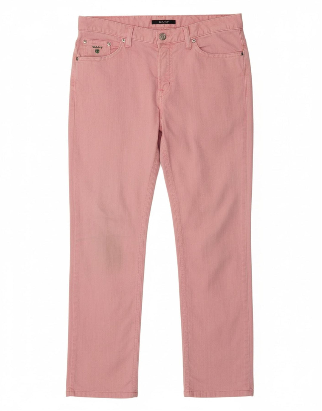 Calça feminina GANT Dawn Regular Fit reta casual W29 L32 algodão rosa