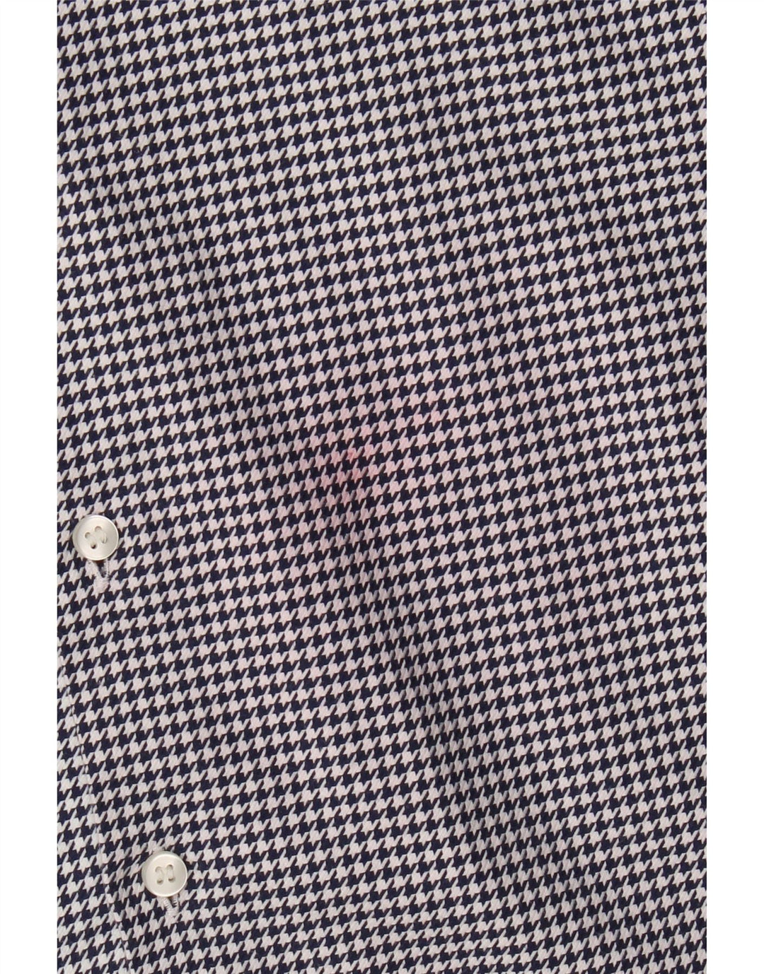 Camisa masculina Calvin Klein tamanho 38 15 médio azul marinho Houndstooth Designer