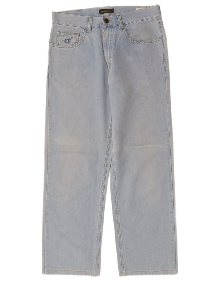 Calça jeans reta feminina Henry Cottons W31 L26 algodão azul