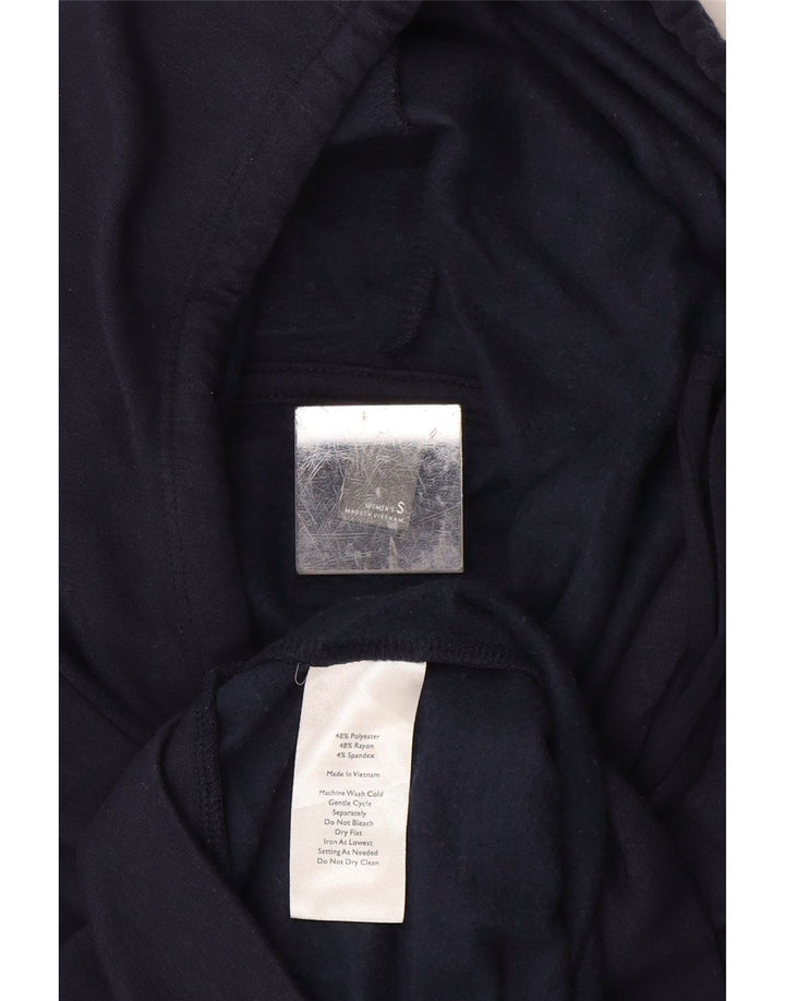 Jumper com capuz feminino EDDIE BAUER Reino Unido 10 pequeno azul marinho poliéster