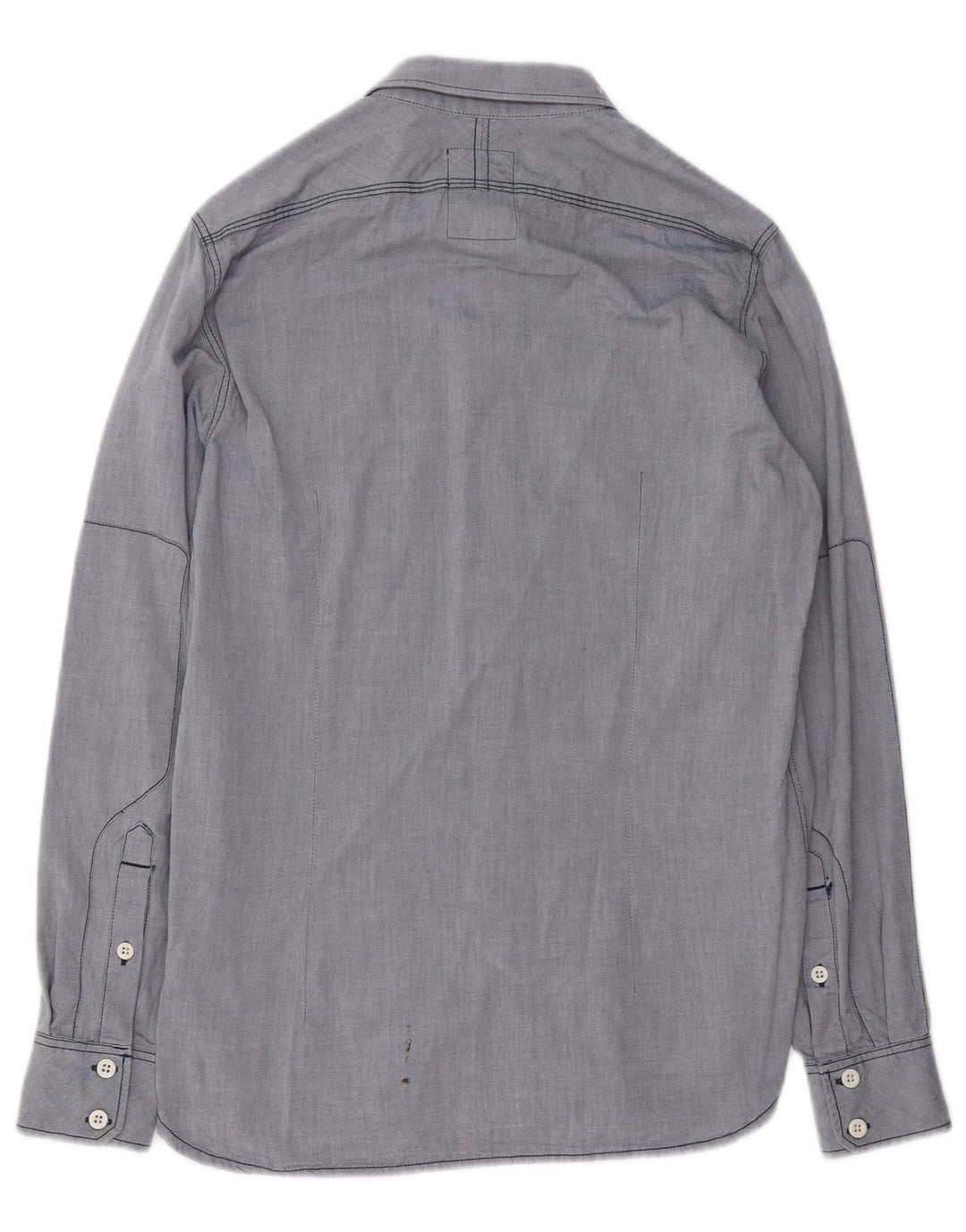 Camisa masculina G-STAR de algodão azul médio