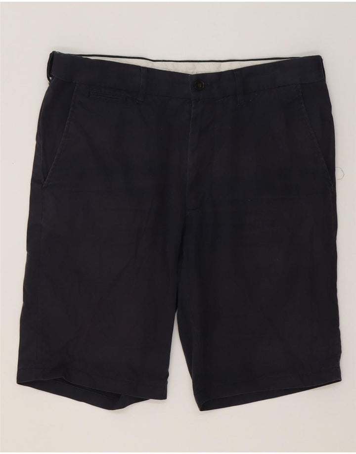 Shorts chino masculino Marks & Spencer W32 algodão azul marinho médio