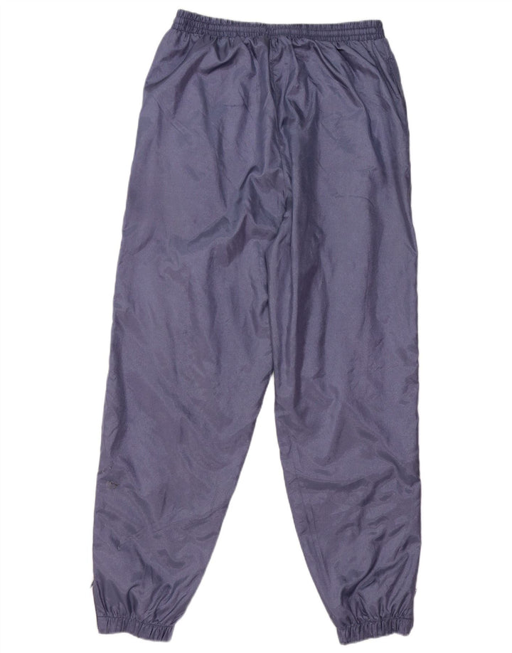 Calça de treino masculina vintage joggers poliamida roxa média
