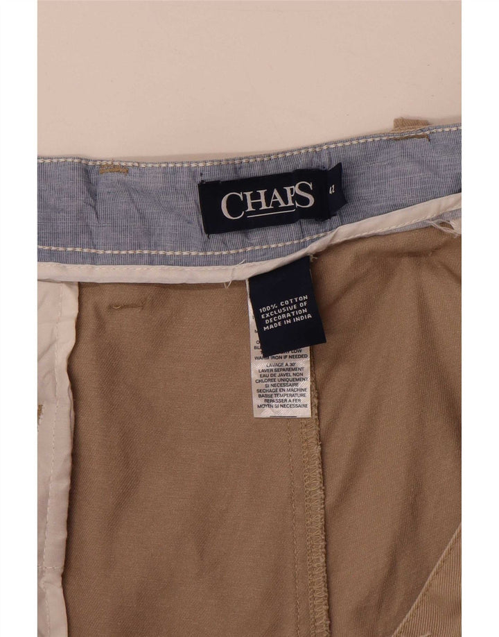 Shorts Chino Masculino Chaps W42 2XL Algodão Bege