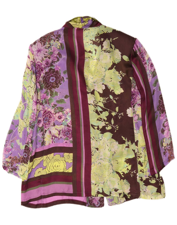 Blusa feminina Piero Moretti manga 3/4 IT 54 3XL multicolorida floral