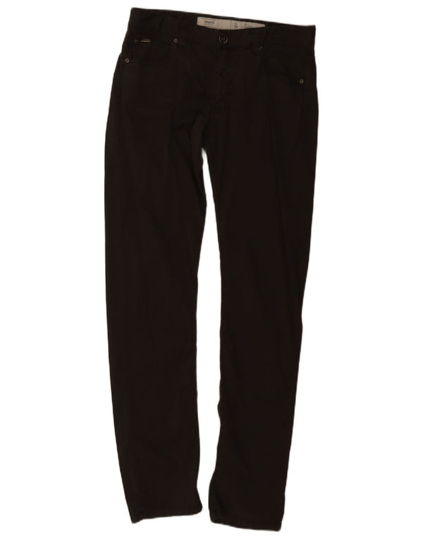 Calça masculina Armani Collezioni cintura baixa slim casual W32 L34 marrom