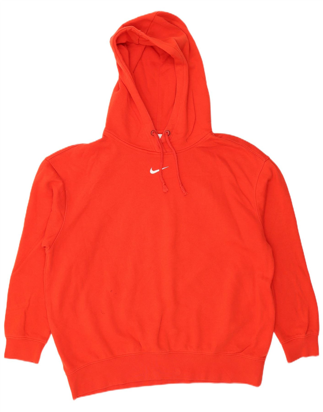 NIKE Mens Hoodie Jumper Médio Algodão Vermelho