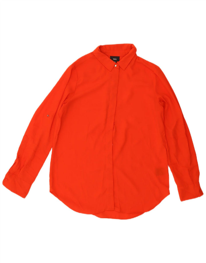 Blusa feminina Mossimo Reino Unido 14 poliéster vermelho médio