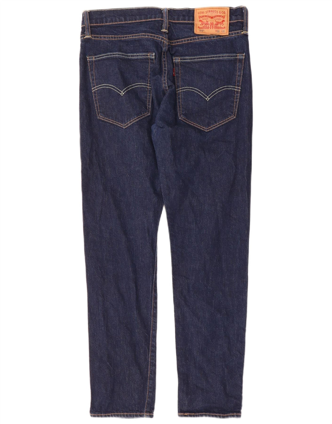 LEVI'S Masculino 512 Slim Tapered Jeans W30 L27 Azul Marinho Algodão