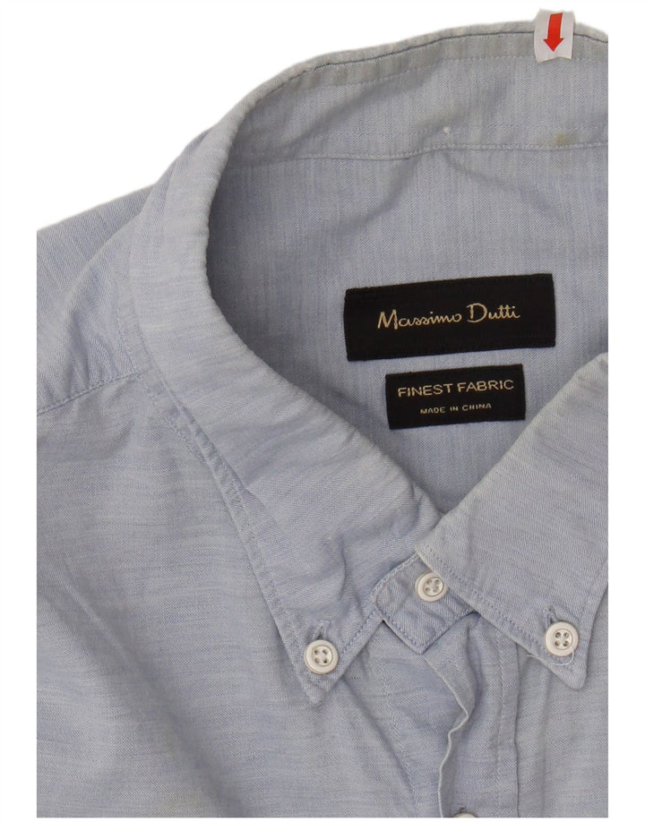 Camisa masculina MASSIMO DUTTI 2XL azul