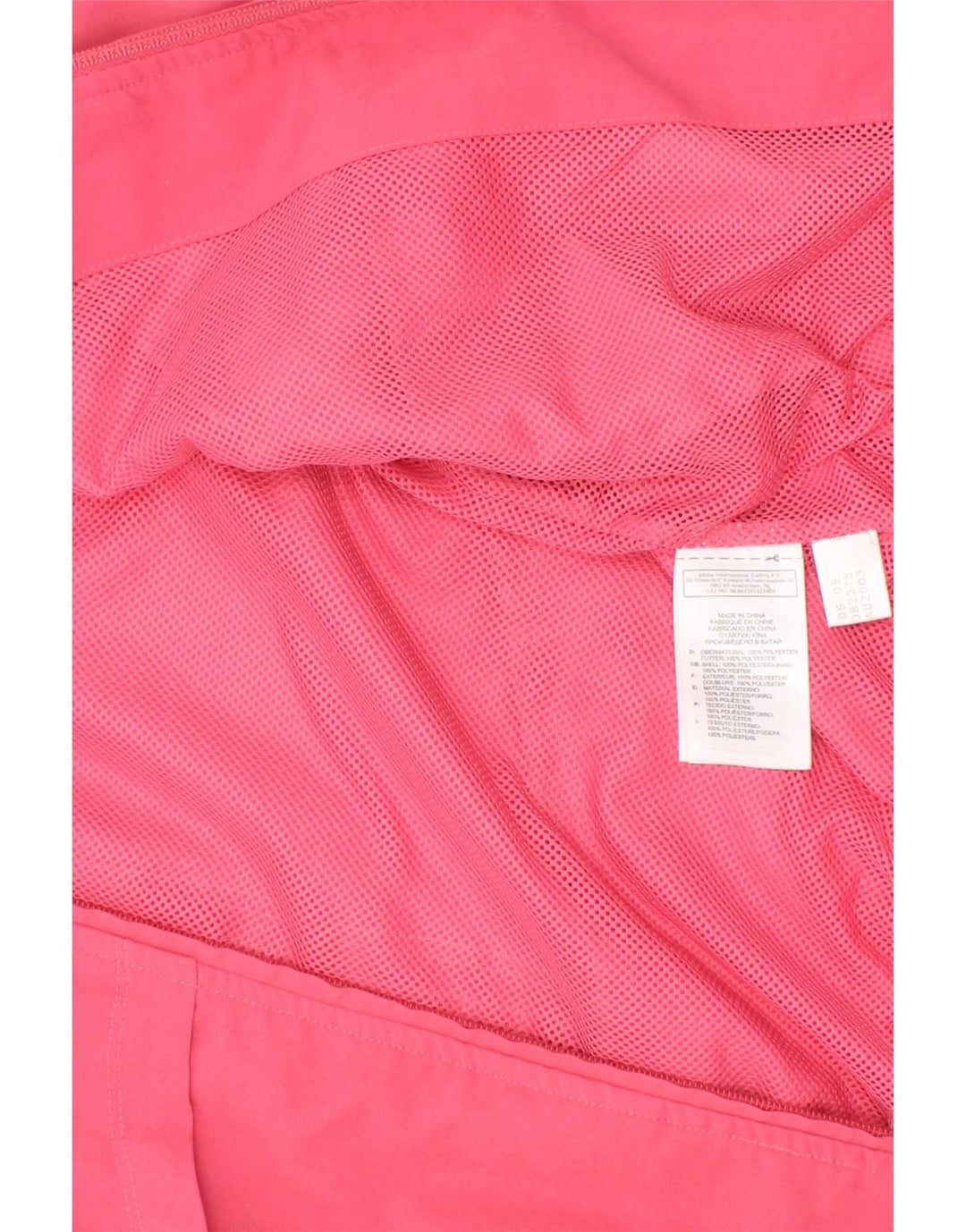 Jaqueta Adidas Meninas Treino Top 5-6 Anos Poliéster Rosa