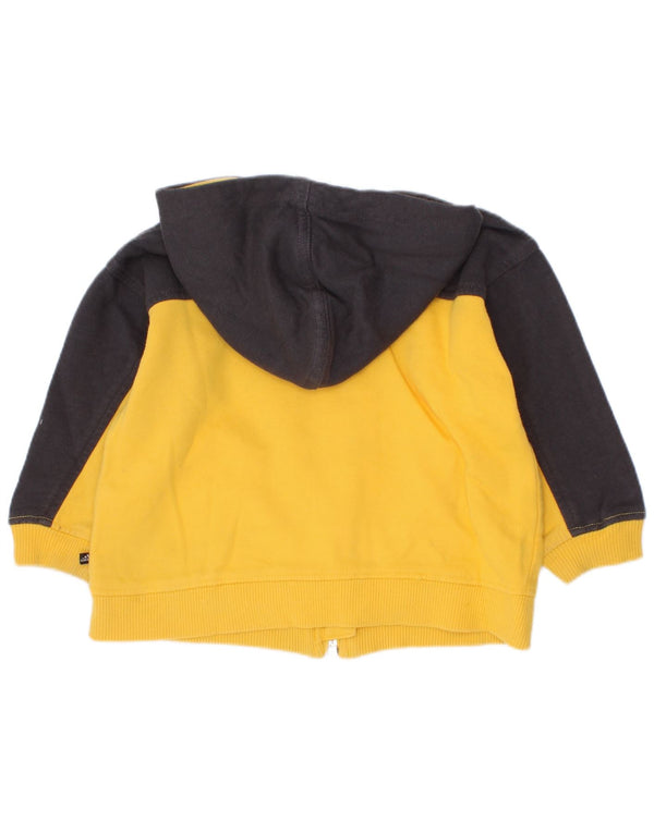 Suéter Adidas Baby Boys Graphic Zip com capuz 9-12 meses Amarelo Colorblock
