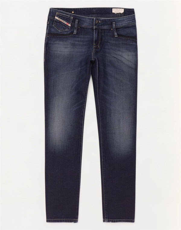 Diesel Feminino Matic Slim Jeans W29 L32 Azul Marinho Algodão