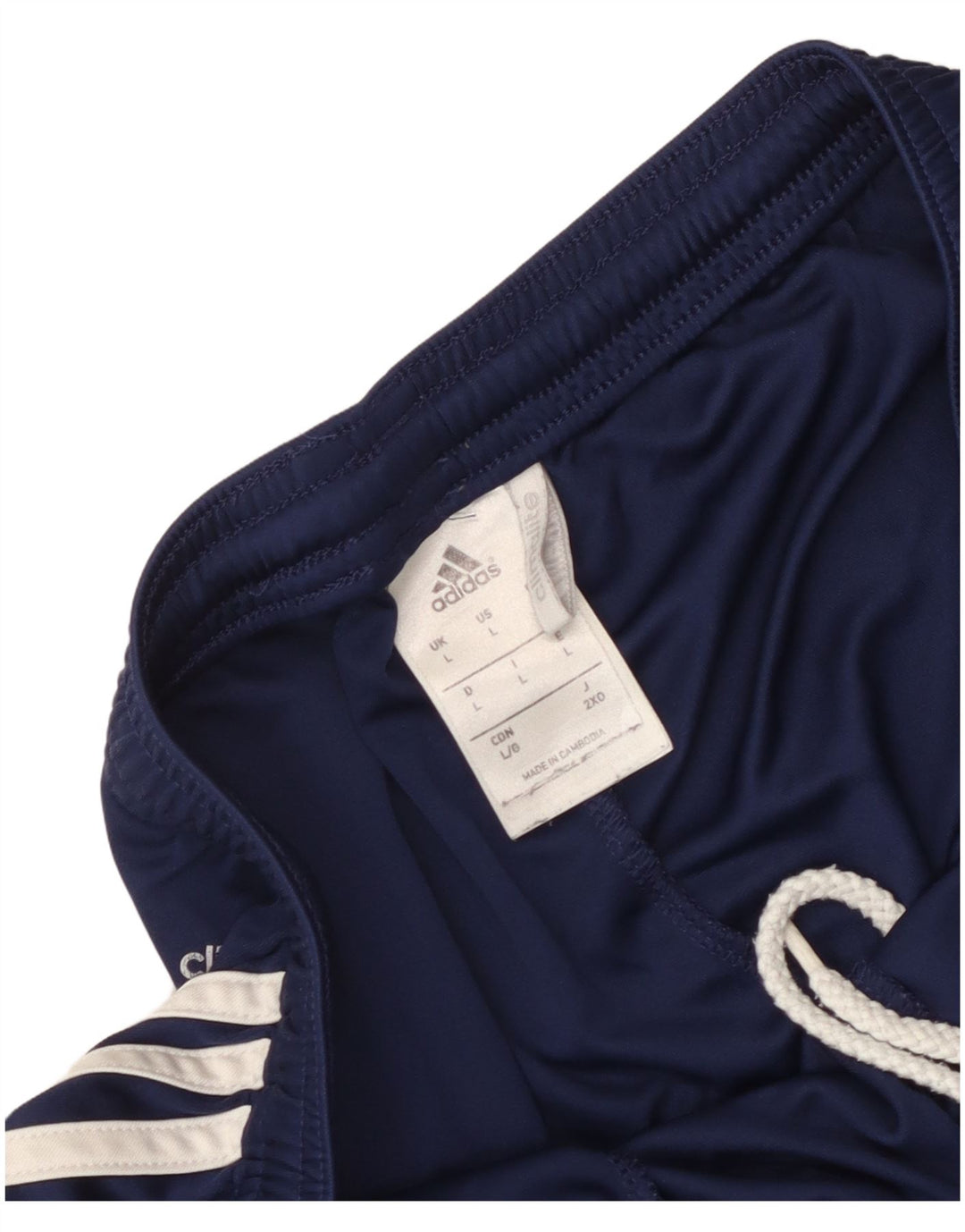 Adidas Masculino Climalite Sport Shorts Grande Azul Marinho Colorblock Poliéster