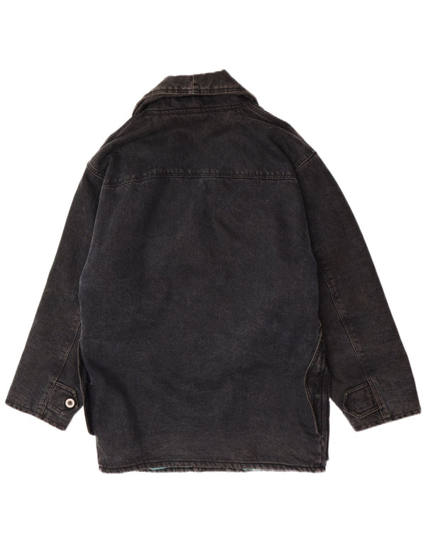 Jaqueta jeans masculina Blue Side UK 40 grande preta