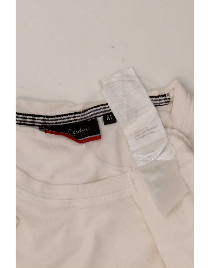 Camiseta masculina Pierre Cardin Top médio algodão branco