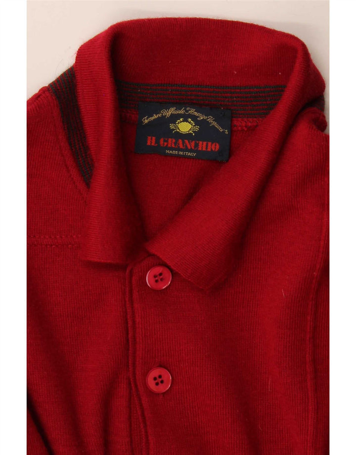 Suéter masculino Il Granchio com gola polo XL vermelho