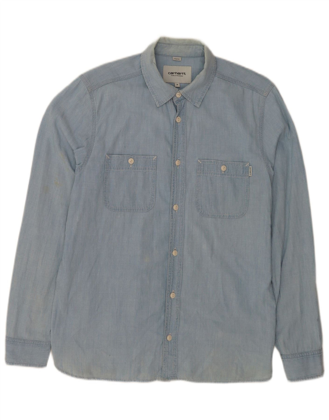 Camisa masculina Carhartt Regular Fit médio algodão azul