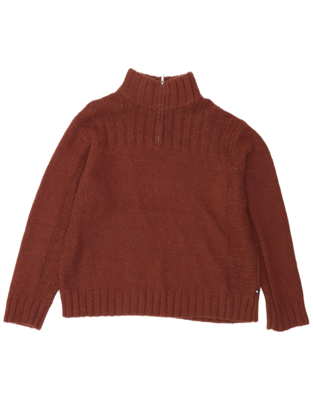 Suéter masculino Marks & Spencer com zíper e gola XL marrom acrílico