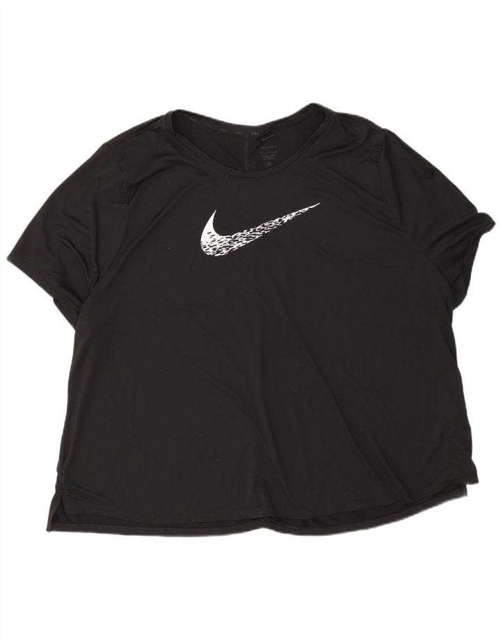 Camiseta Nike Feminina Dri Fit Oversized Graphic Top UK 22 3XL Preto Poliéster
