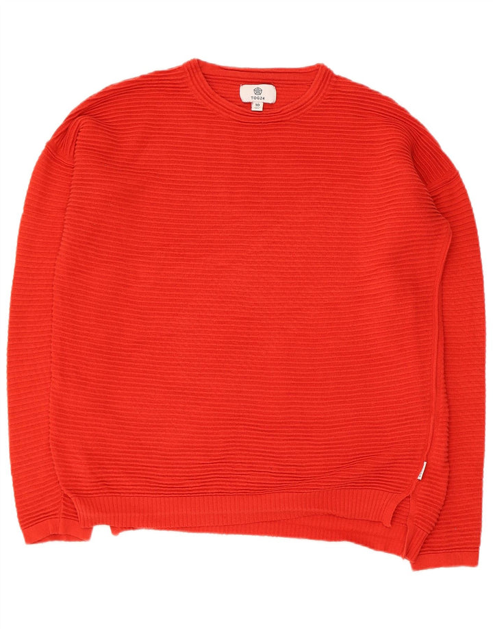 Suéter feminino Tog 24 com gola redonda UK 10 pequeno vermelho
