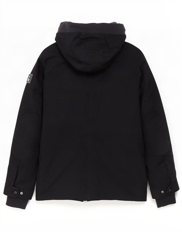 Jaqueta feminina acolchoada com capuz Woolrich Reino Unido 10 algodão azul marinho pequeno