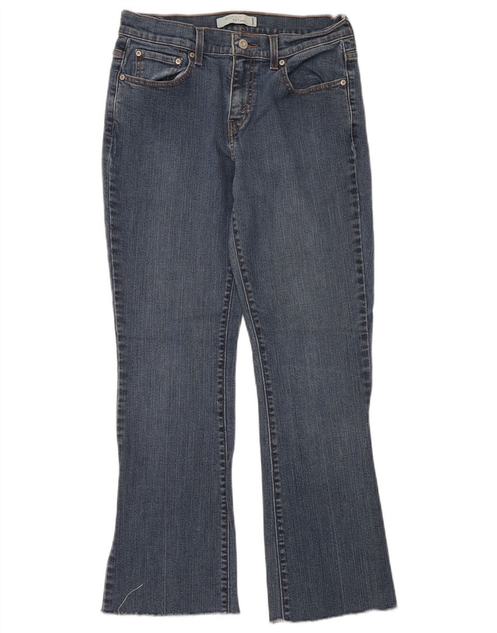Calça jeans feminina Levi's 515 Bootcut US 8 médio W28 L30 azul algodão
